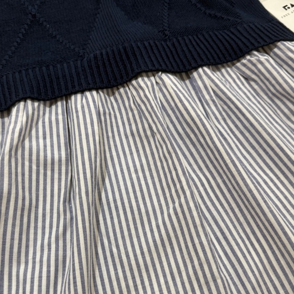 Free Assembly Navy and White Striped Kids Dress - Picture 4 of 5